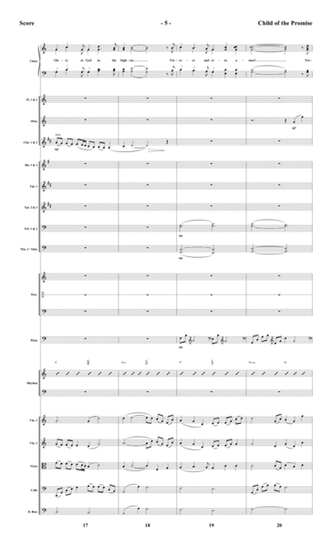 Child of the Promise - Orchestral Score and Parts