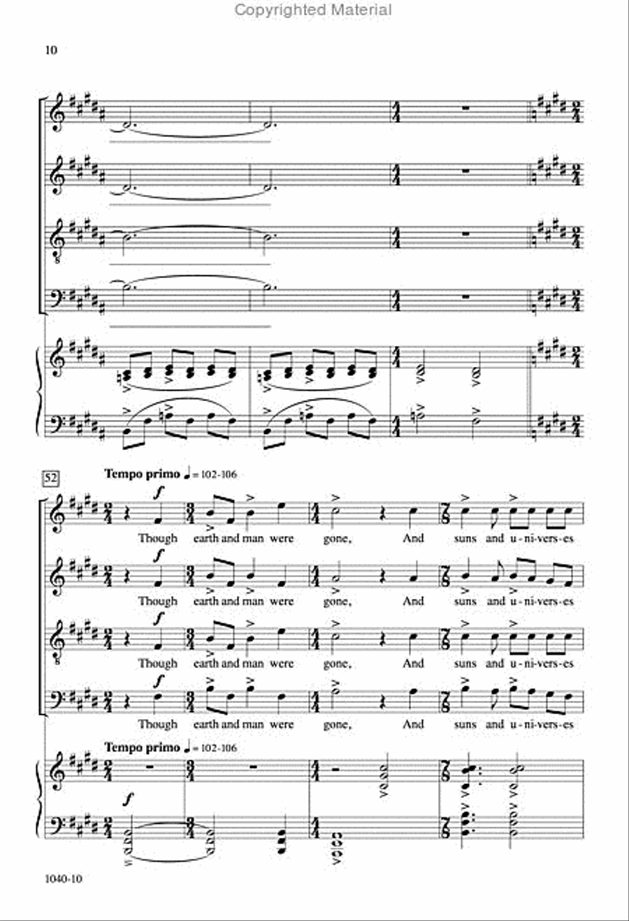 I See the Heaven's Glories Shine - SATB Octavo 4-Part scores gallery preview page 9
