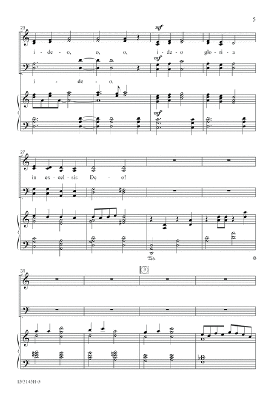 Personent Hodie 4-Part scores gallery preview page 6