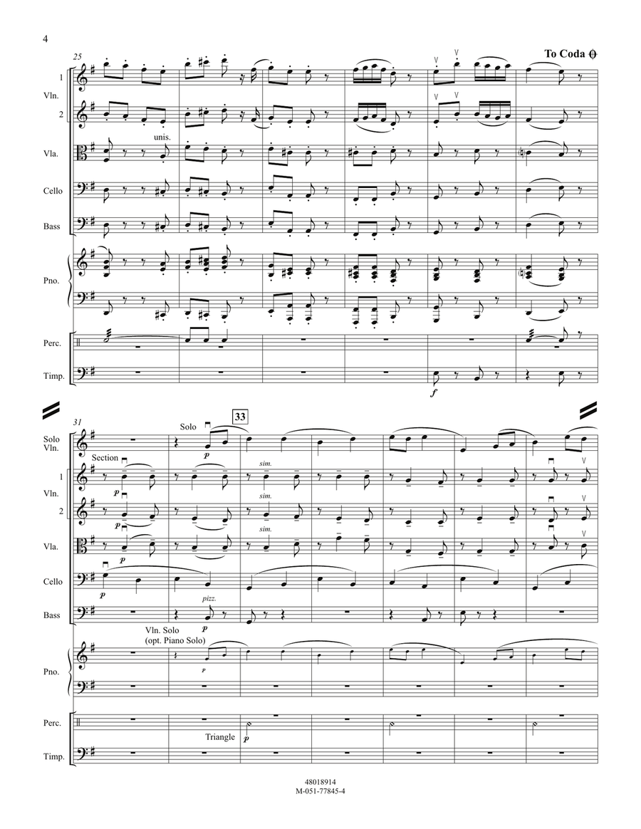 English Folk Song Suite - Conductor Score (Full Score) Orchestra scores gallery preview page 4