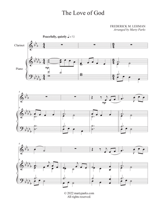 Book cover for The Love of God (Clarinet-Piano)