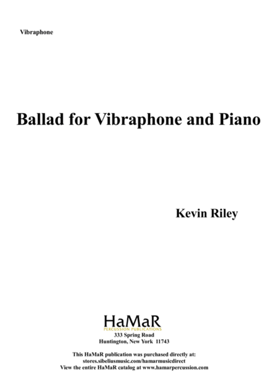 Ballad for Vibraphone & Piano