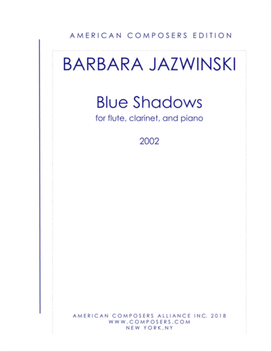 [Jazwinski] Blue Shadows Woodwind Duet scores gallery preview page 1