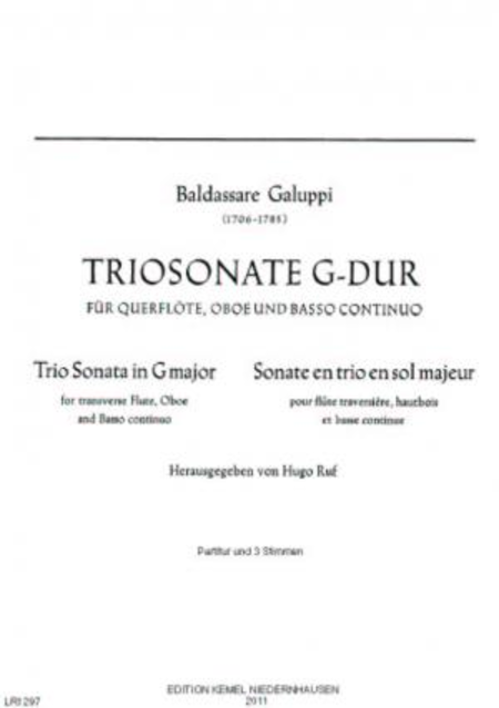 Triosonate G-dur : fur Querflote, Oboe und Basso continuo