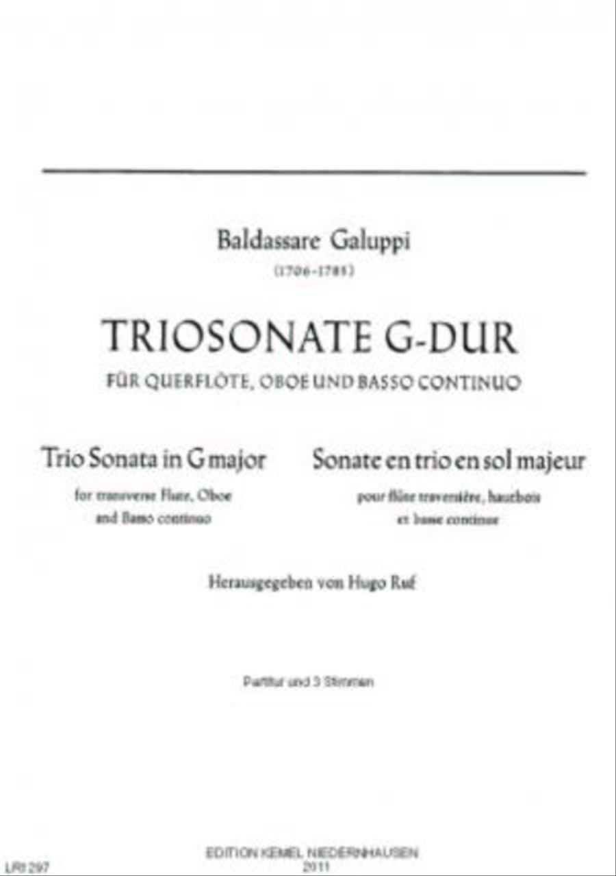 Triosonate G-dur Flute scores gallery preview page 1