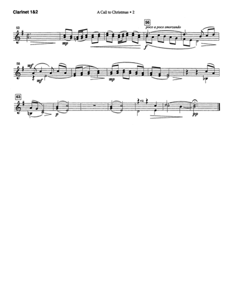 Canticle Of Joy - Clarinet 1 & 2