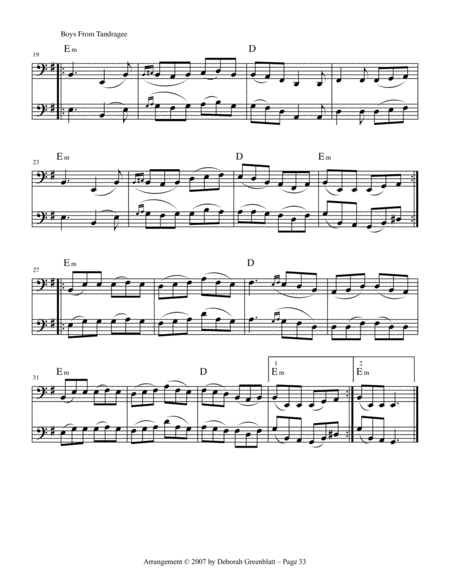 Barn Dance Fiddle Tunes for Two Basses