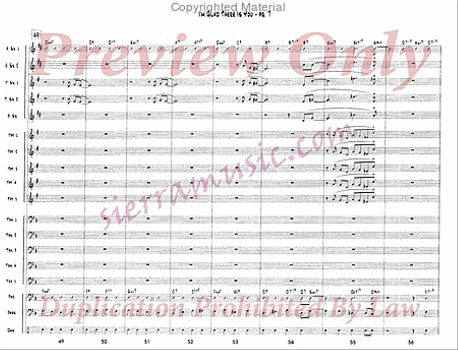 I'm Glad There Is You Jazz Ensemble scores gallery preview page 8