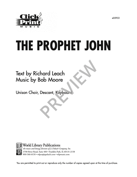 The Prophet John