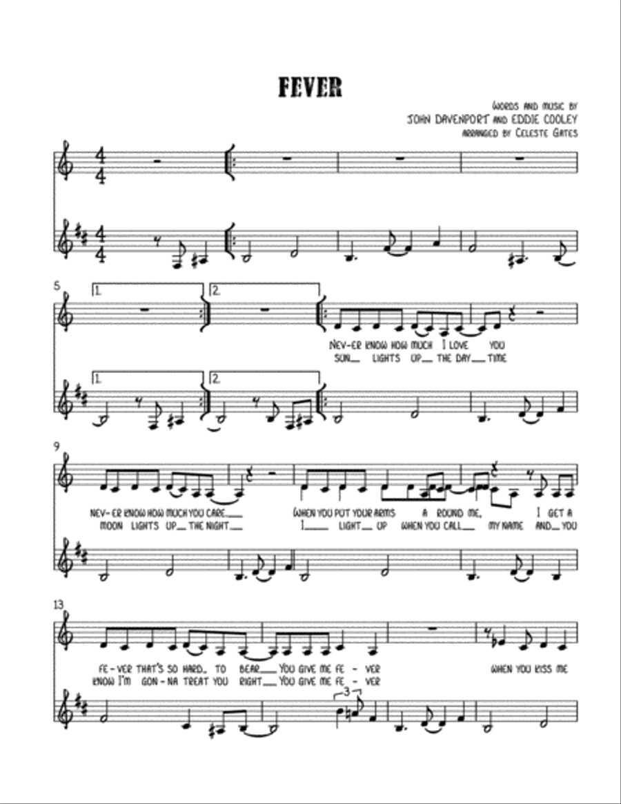 Fever Voice scores gallery preview page 1