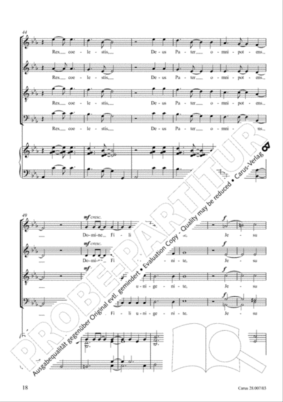 Missa latina 4-Part scores gallery preview page 19