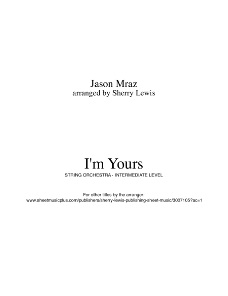 I'm Yours String Trio scores gallery preview page 2