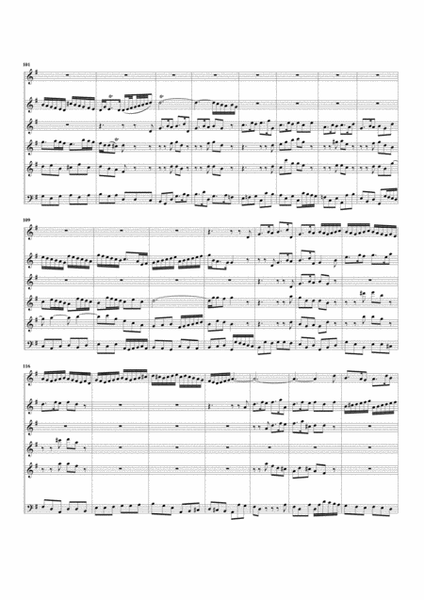 Aria: Bereitet die Wege, bereitet die Bahn from Cantata BWV 132 (arrangement for 6 recorders)