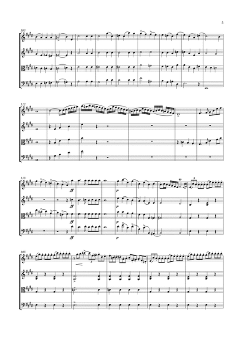 Zitterbart - String Quartet No.16 in E major image number null