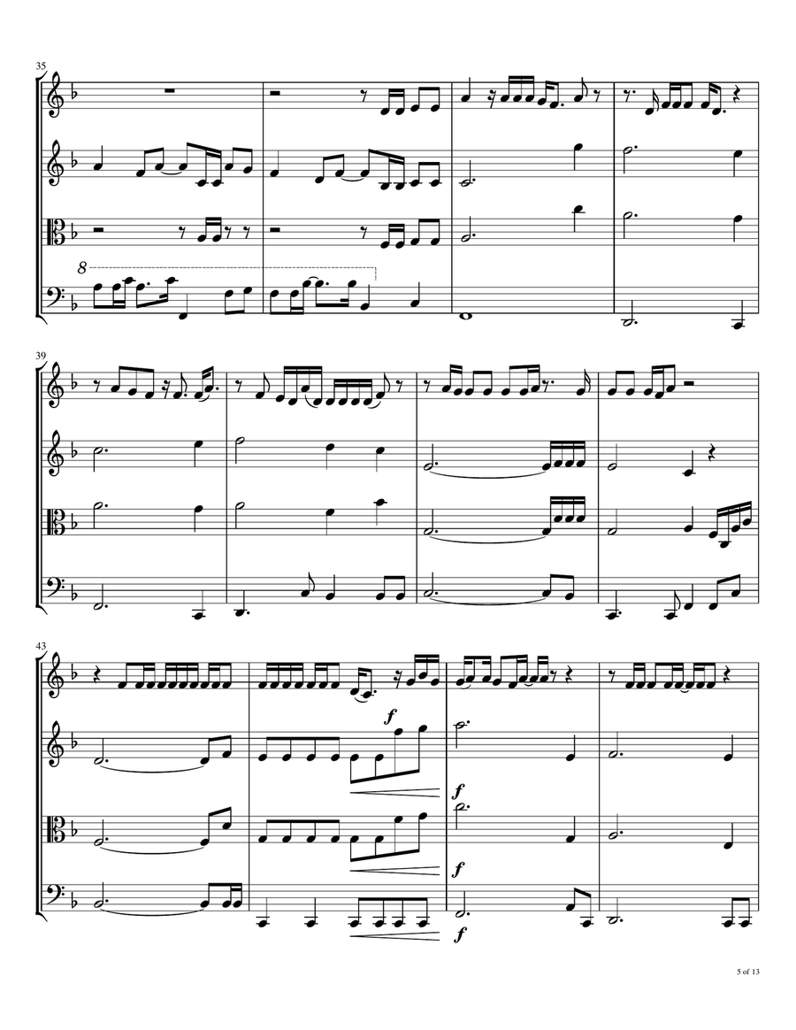 Romeo And Juliet String Quartet scores gallery preview page 6