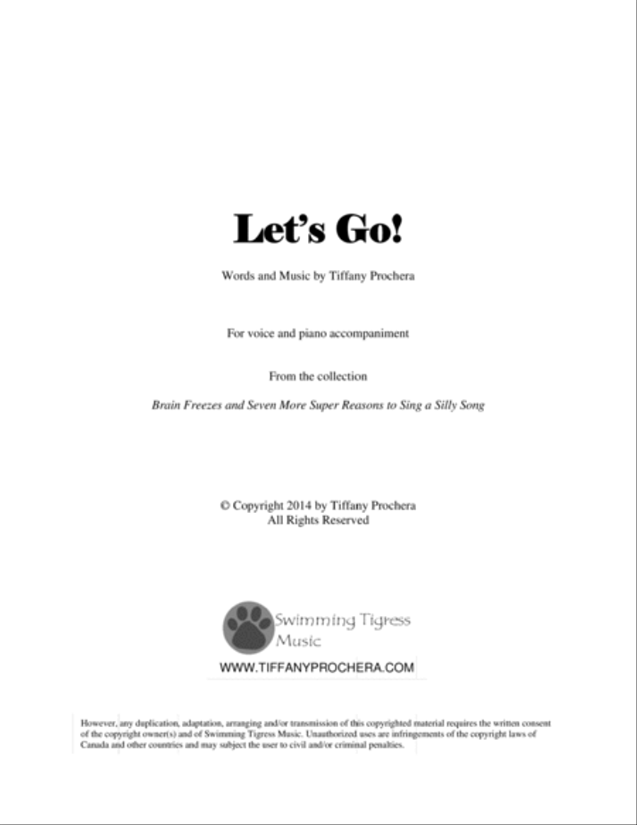 Let's Go - From Brain Freezes and Seven More Super Reasons To Sing A Silly Song Voice Solo scores gallery preview page 1