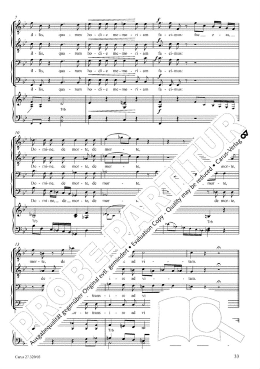 Requiem in D minor 4-Part scores gallery preview page 34