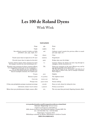 Les 100 de Roland Dyens - Wink Wink