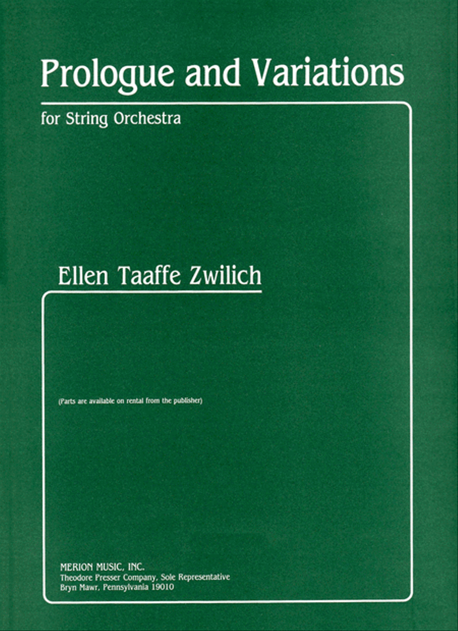 Prologue & Variations Prologue & Variations Orchestra scores gallery preview page 1