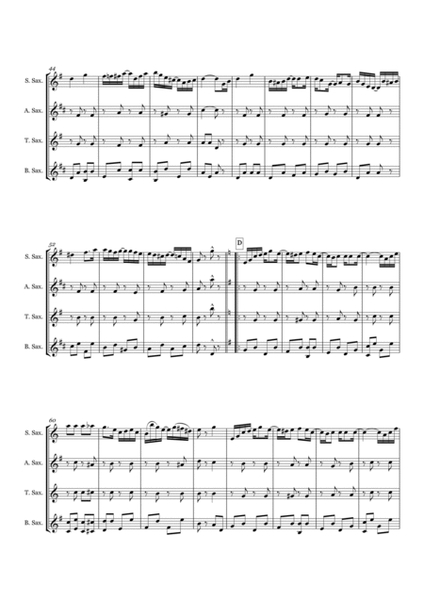 Weeping Willow Rag for Saxophone Quartet (SATB) image number null