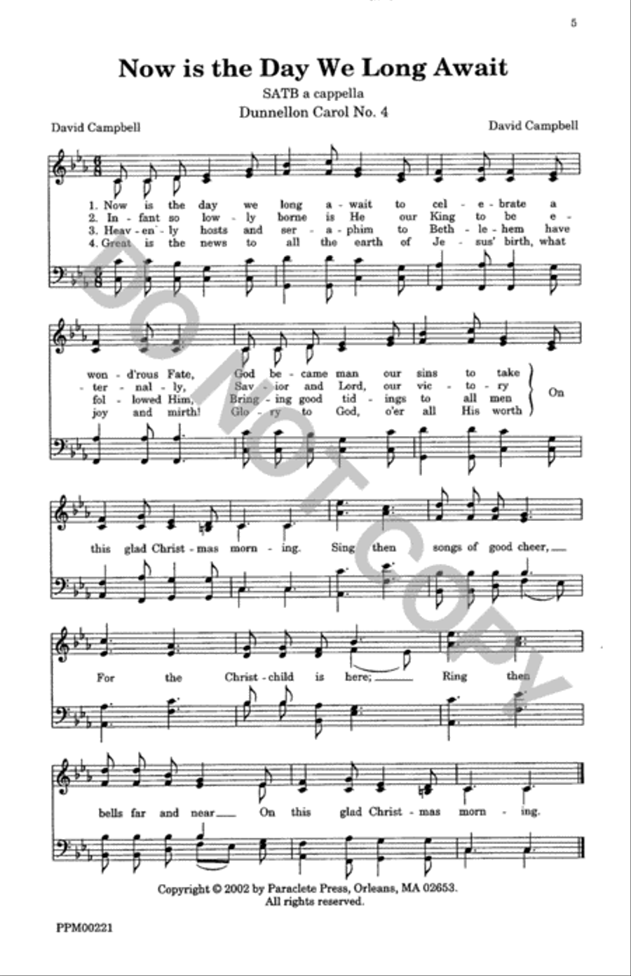 A Celebration of Carols A Celebration of Carols 4-Part scores gallery preview page 6