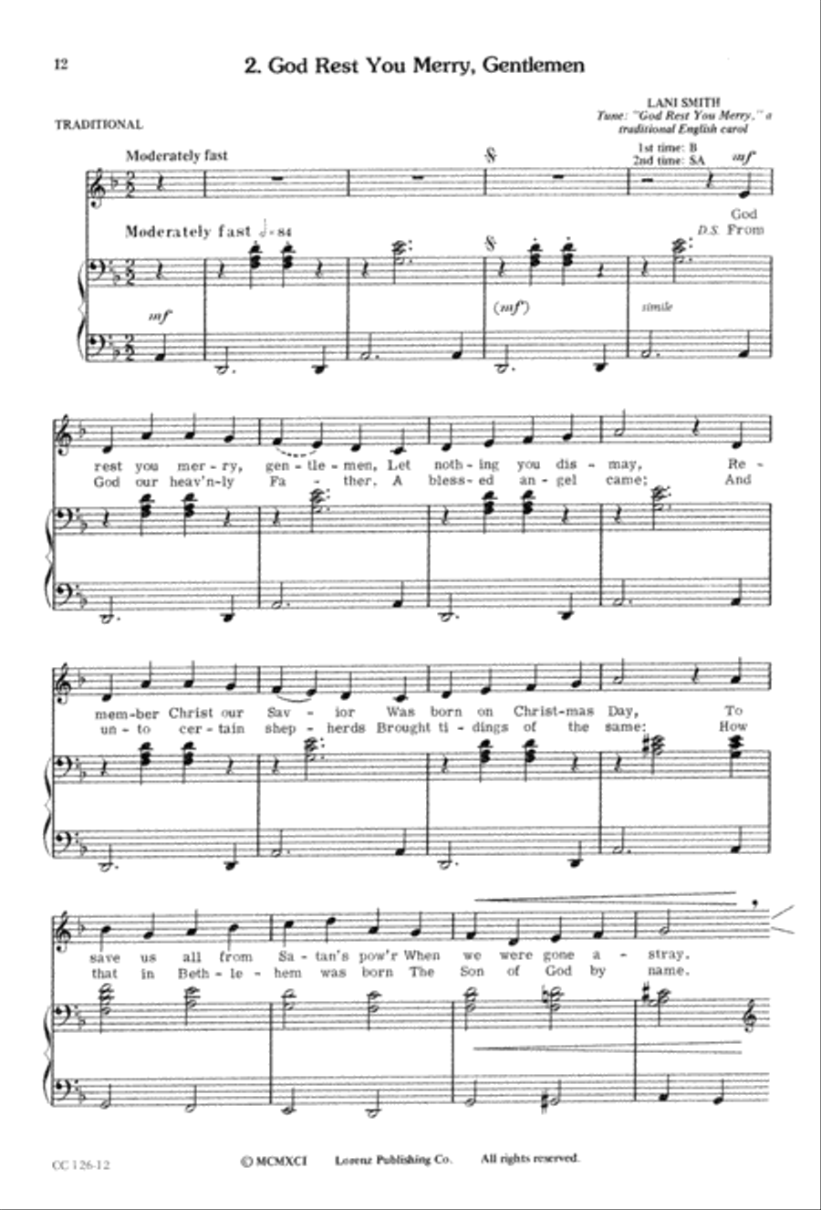 A Simple Christmas 3-Part scores gallery preview page 14