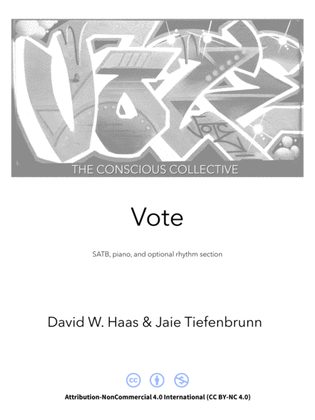 Vote - SATB and Rhythm Section - The Conscious Collective