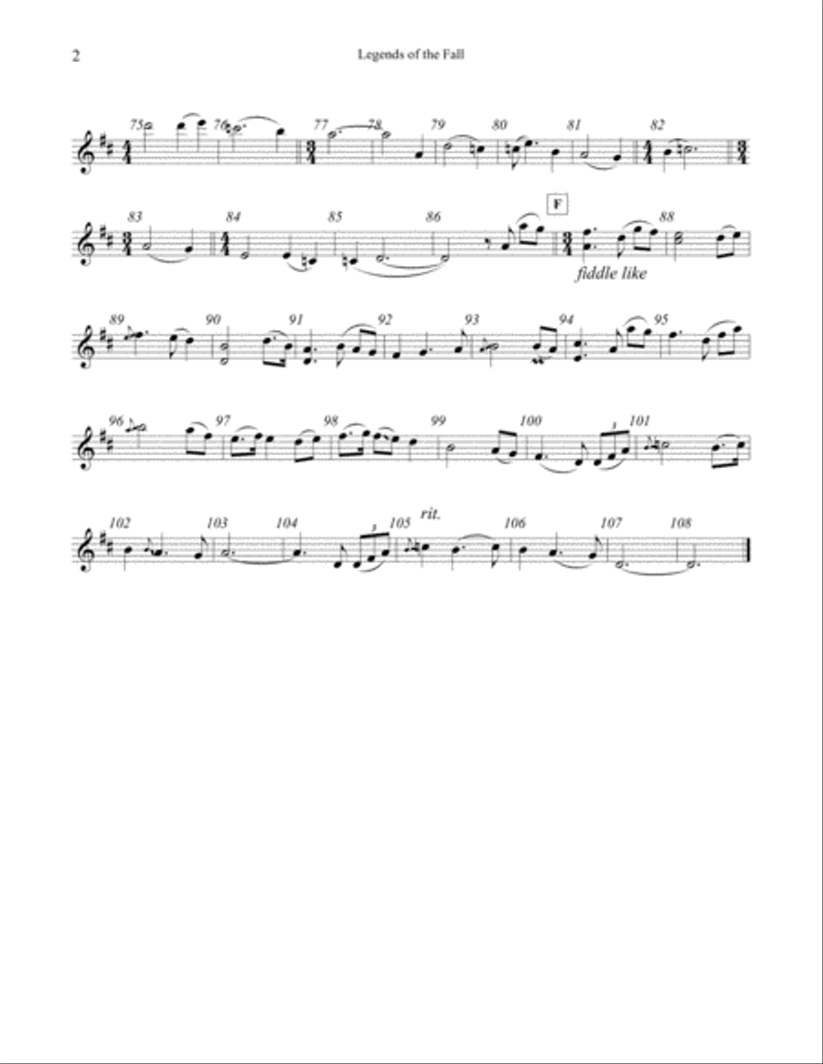 Legends Of The Fall String Quartet scores gallery preview page 2