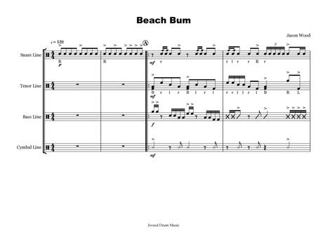 Beach Bum (Drumline Cadence) image number null