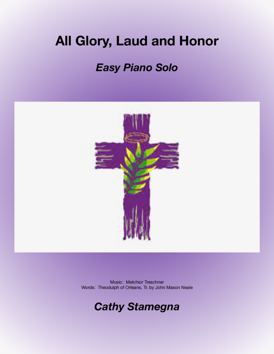 All Glory, Laud and Honor (Easy Piano Solo) image number null