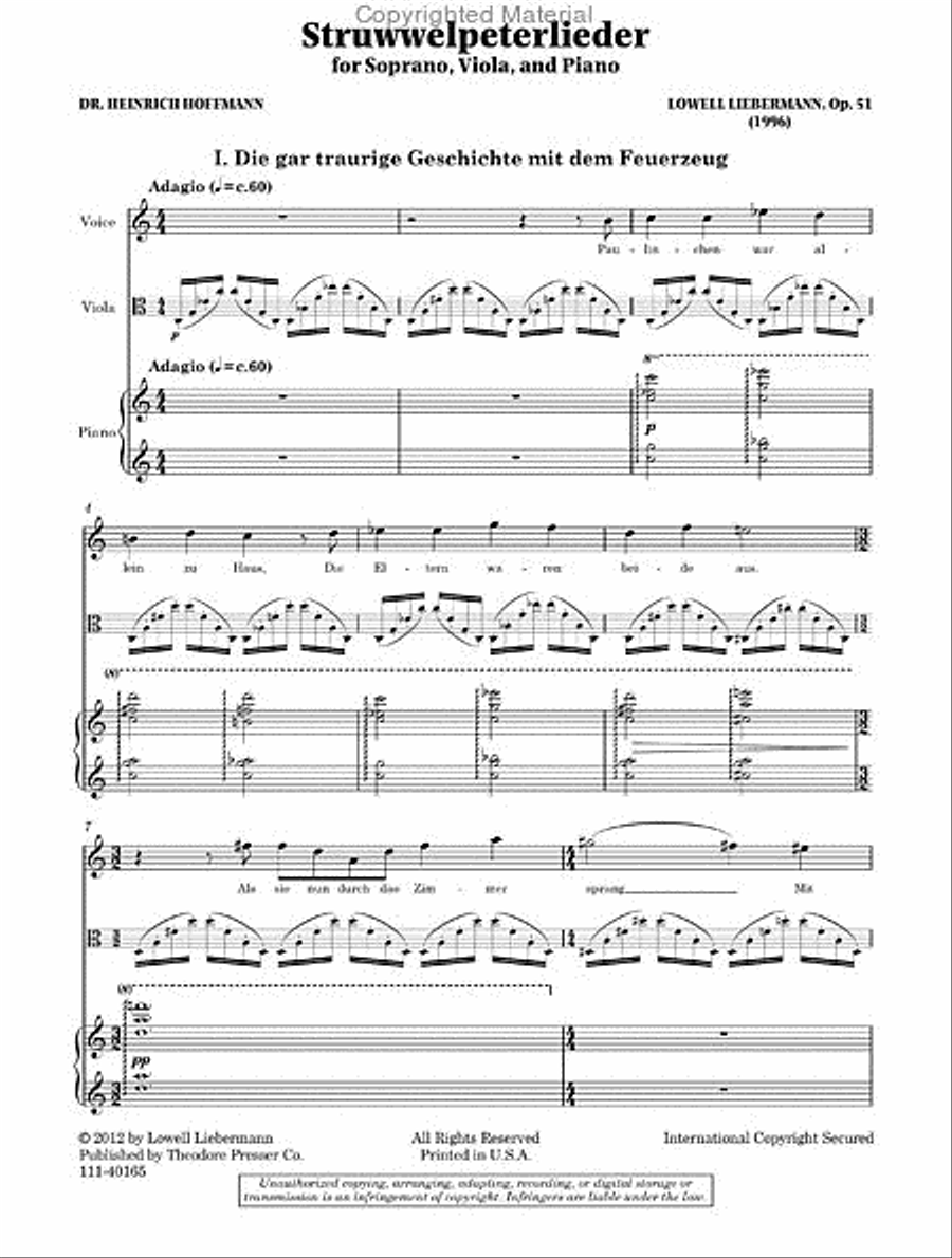 Struwwelpeterlieder Chamber Music scores gallery preview page 2