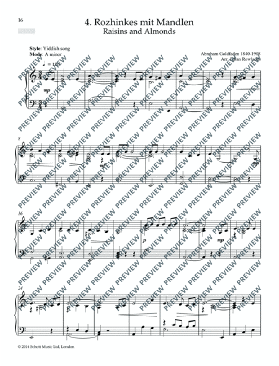 Klezmer Piano Collection Piano Solo scores gallery preview page 17