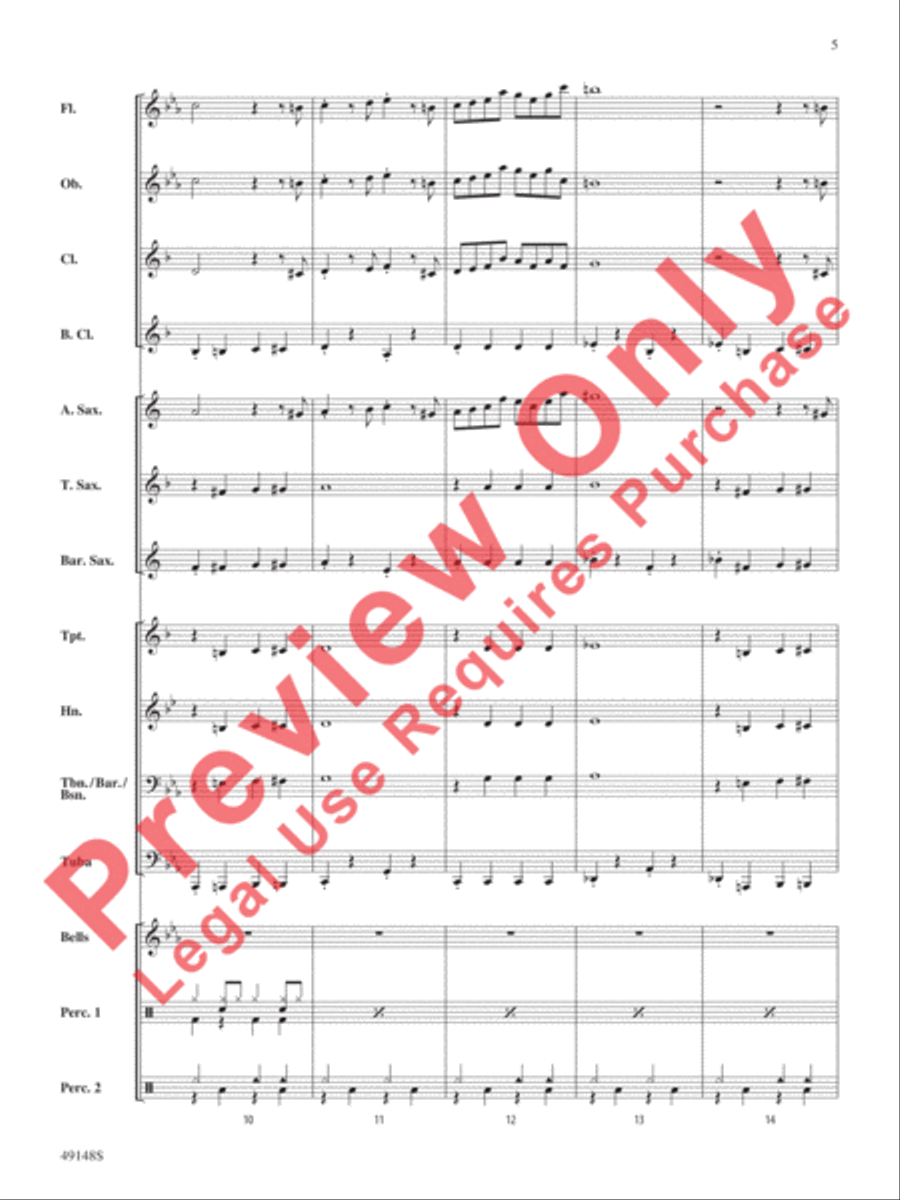The Pink Panther The Pink Panther Concert Band scores gallery preview page 6