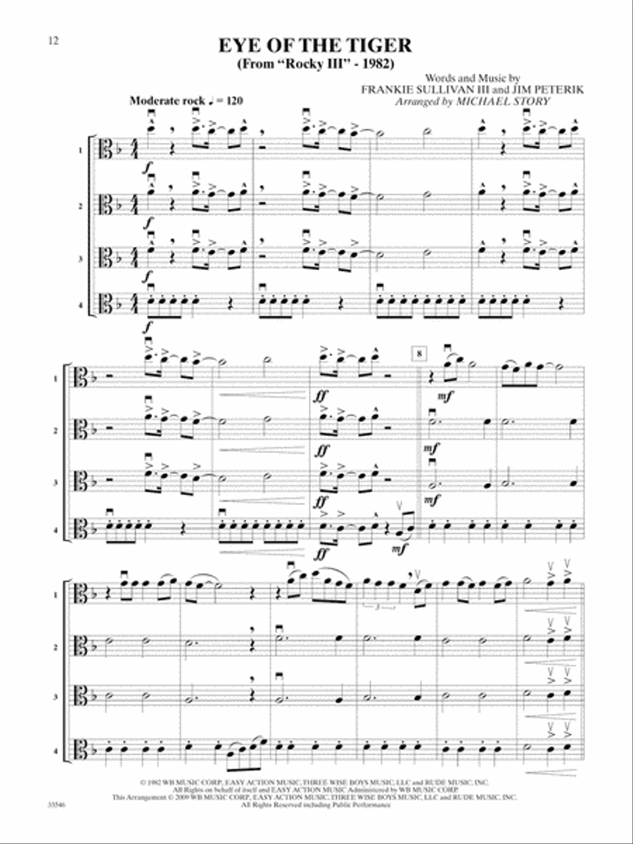 Movie Quartets for All Small Ensemble scores gallery preview page 3