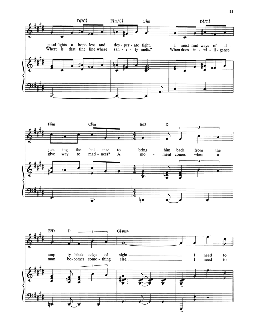I Need To Know (from Jekyll & Hyde) (2013 Revival Version) Voice scores gallery preview page 4