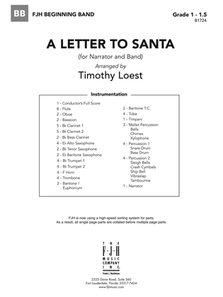 A Letter to Santa: Score