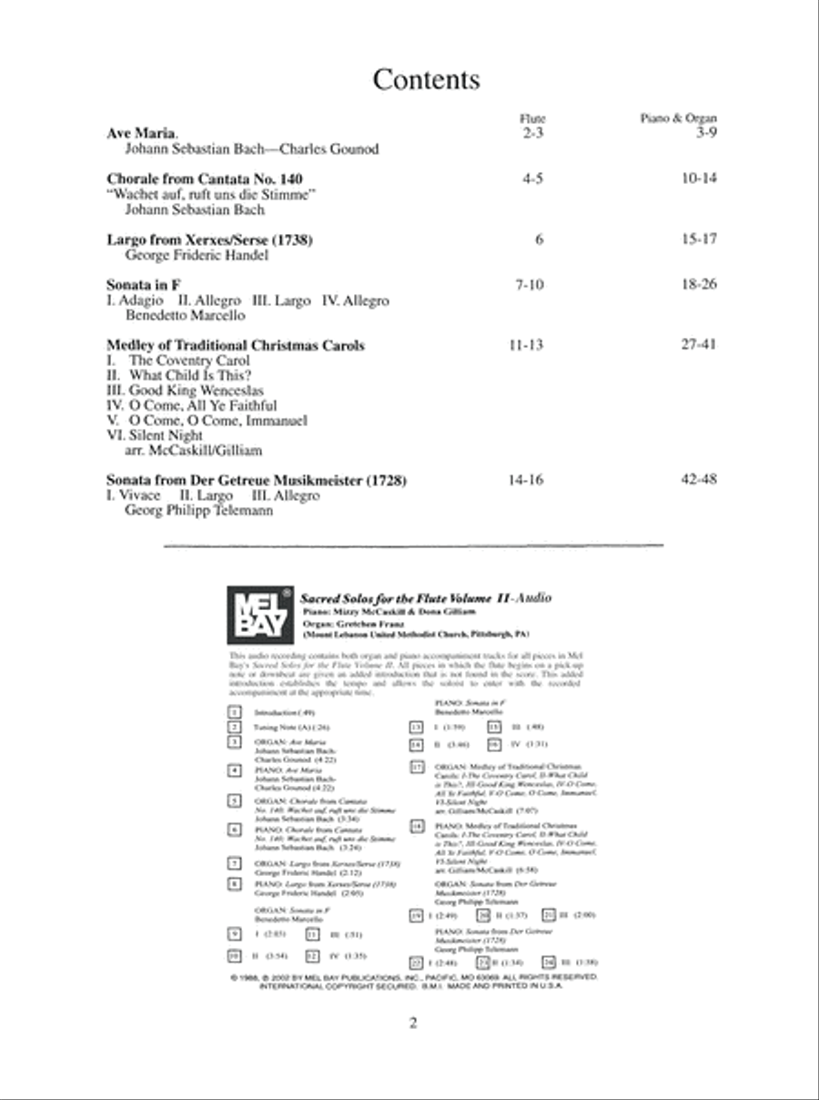 Sacred Solos for the Flute Volume 2 image number null