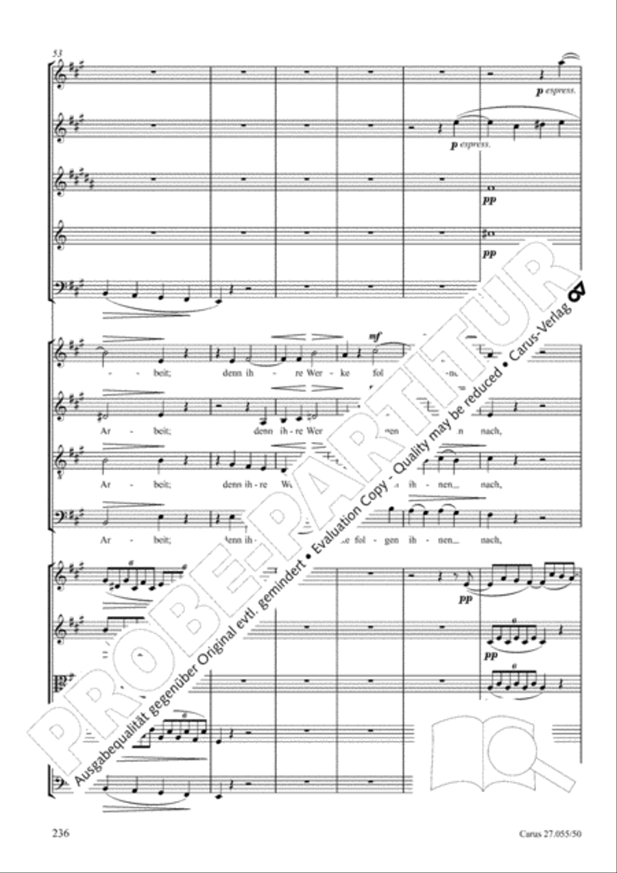 Ein Deutsches Requiem (German Requiem) 4-Part scores gallery preview page 243