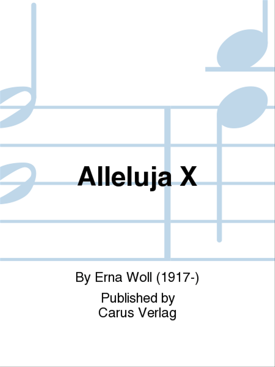 Alleluja X Choir scores gallery preview page 1