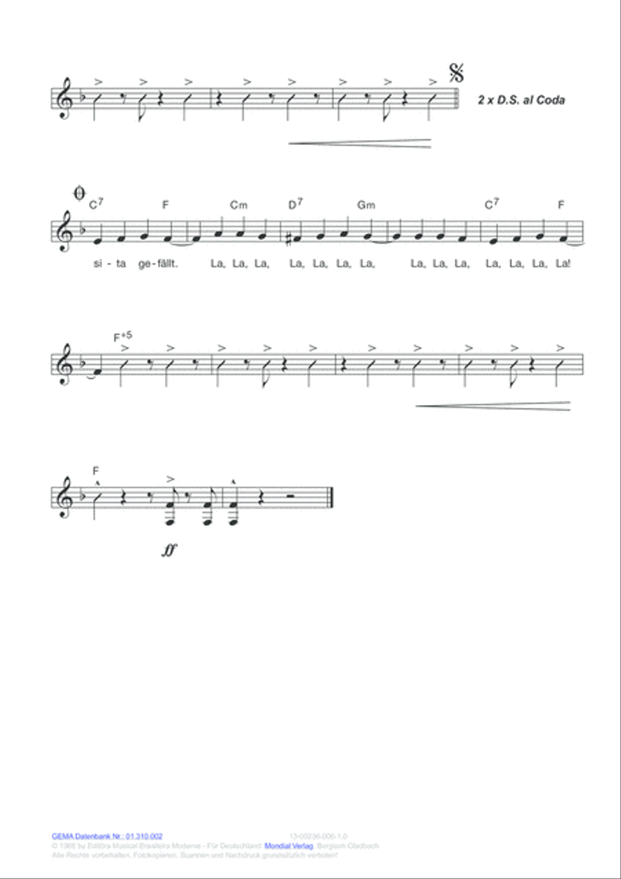 Zwei Apfelsinen im Haar Voice scores gallery preview page 4
