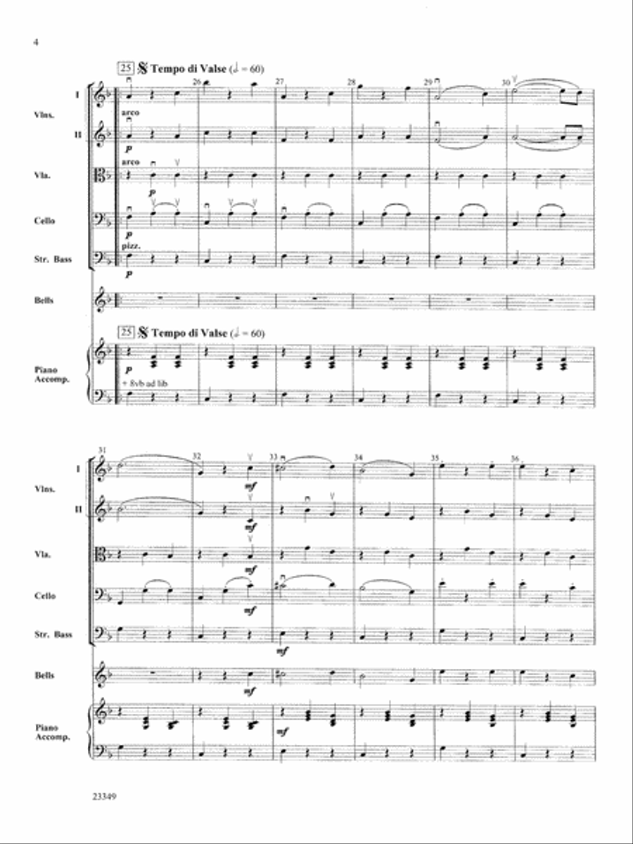 Roses from the South Waltzes: Score String Orchestra scores gallery preview page 4