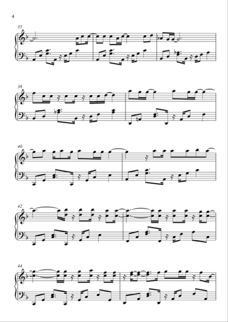 Torn Piano Solo scores gallery preview page 4
