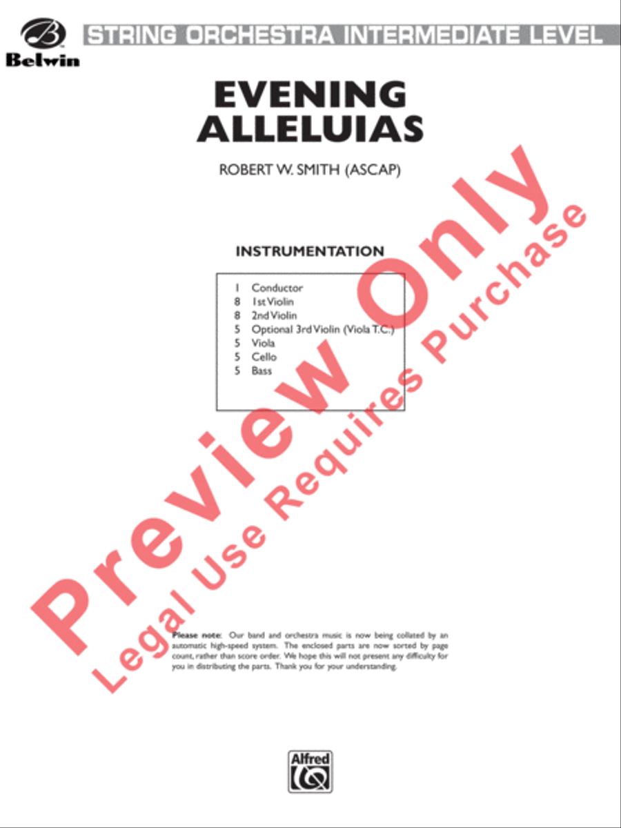 Evening Alleluias Evening Alleluias String Orchestra scores gallery preview page 2