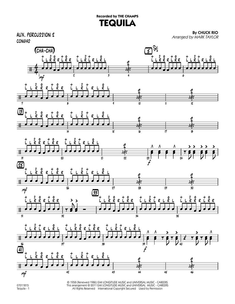 Tequila - Aux. Percussion 2