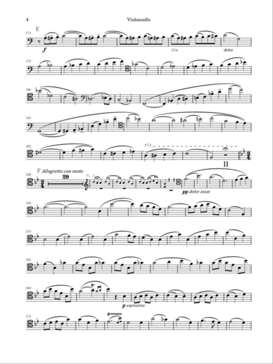 Saint-Saëns Cello Concerto No.1, Op.33 - For Cello Solo Original Cello Solo scores gallery preview page 4