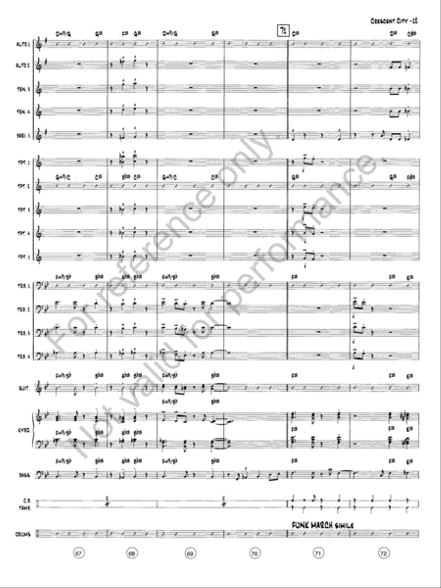 The Crescent City Stomp Jazz Ensemble scores gallery preview page 13