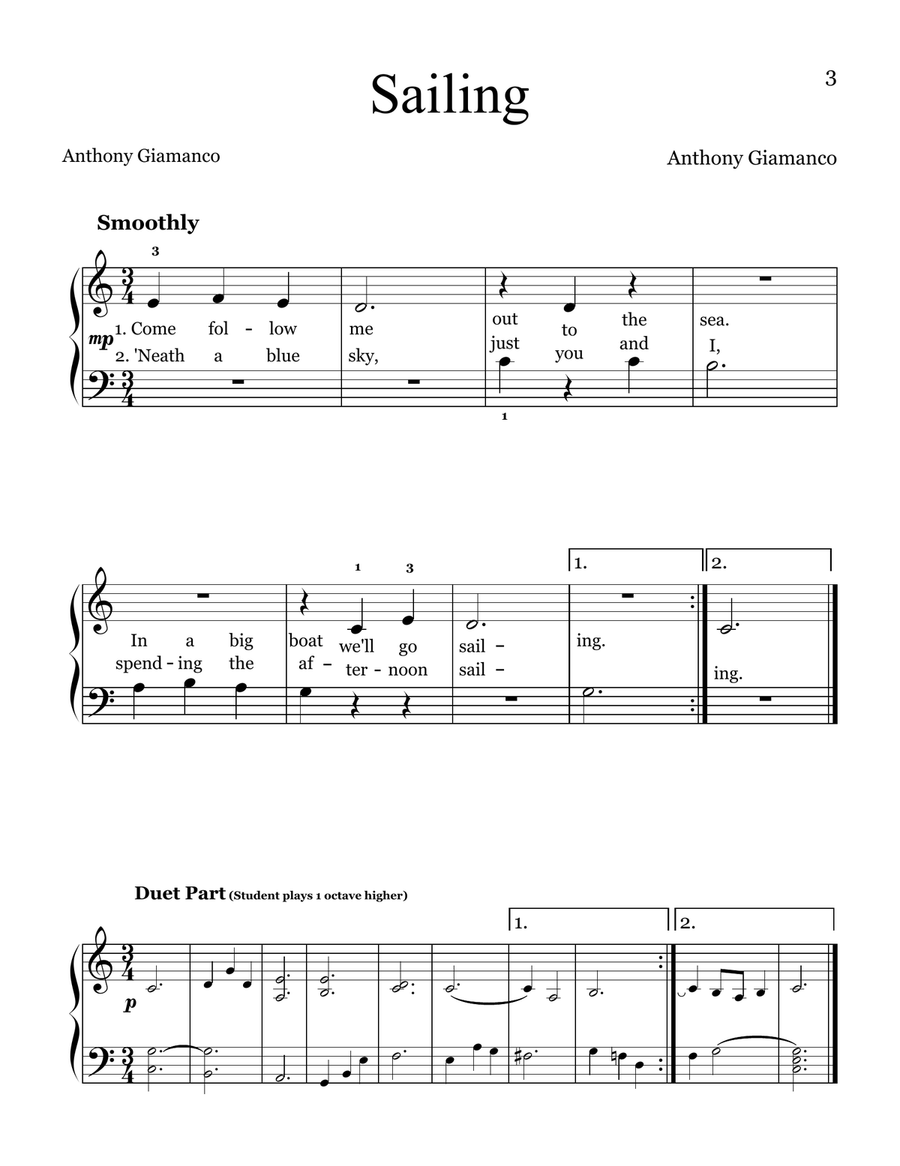 It's Elementary! (Vol. 1), 12 Engaging Solos for the Early Elementary Pianist Piano Method scores gallery preview page 3