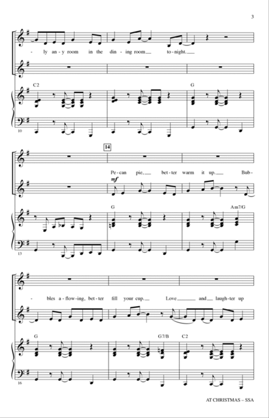 At Christmas (arr. Mac Huff) SSA scores gallery preview page 2