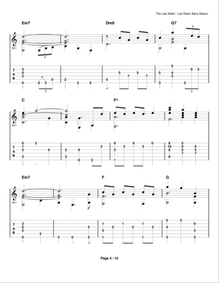 The Last Waltz Electric Guitar scores gallery preview page 4