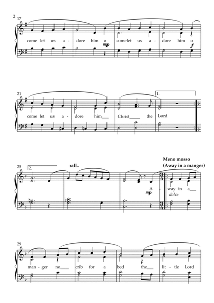 "Christmas Carol Medley"-Piano solo-Early Intermediate image number null